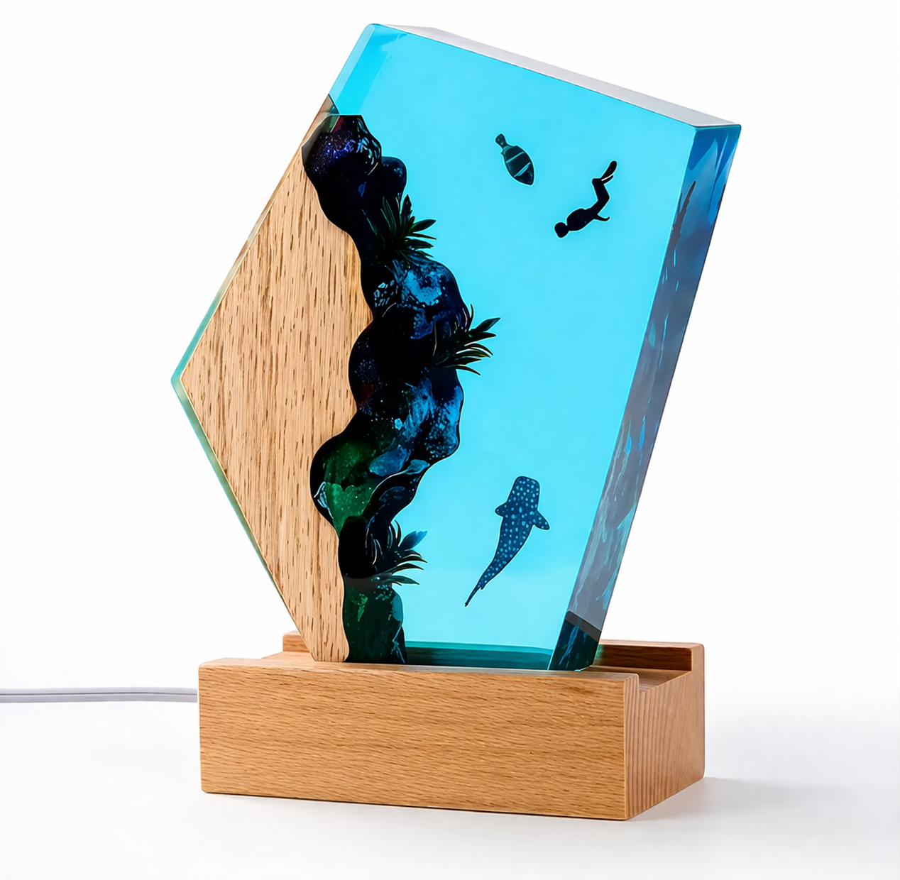 Divers Journey Resin Lamp